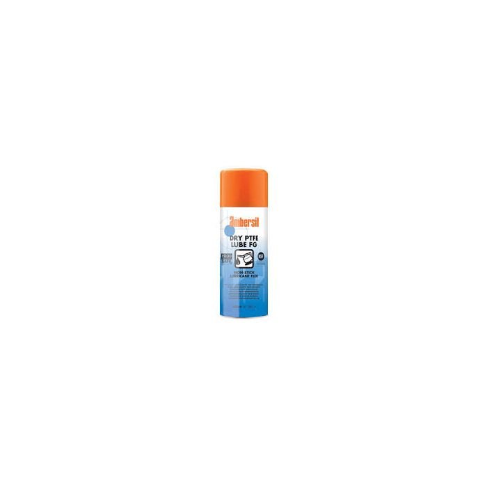 Ambersil Dry Ptfe Lube FG – 400ml (Box of 12) Ambersil Dry Ptfe Lube FG – 400ml (Box of 12) – Harlow Lubricants