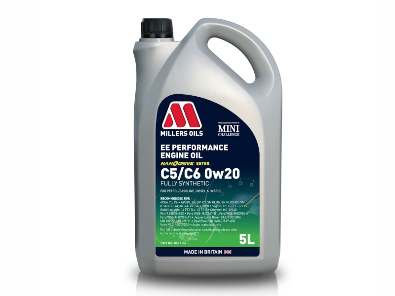Millers EE Performance 0W20 C5 C6 8611GGB - 5 Litres - Cox Motor Parts