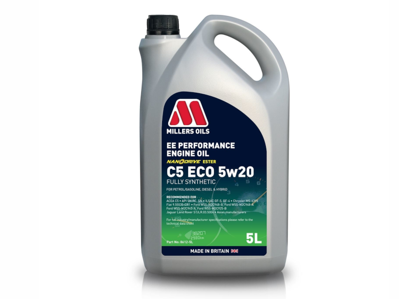 Millers Oils EE Performance C5 Eco 5w20 5L - 8612GGB - Cox Motor Parts